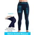 thumbnail image 2 of Kuda Moda Women Fleece Lined Warm Full Length Legging Thermal Pants One Size Plus 1X/2X/3X, 2 of 5
