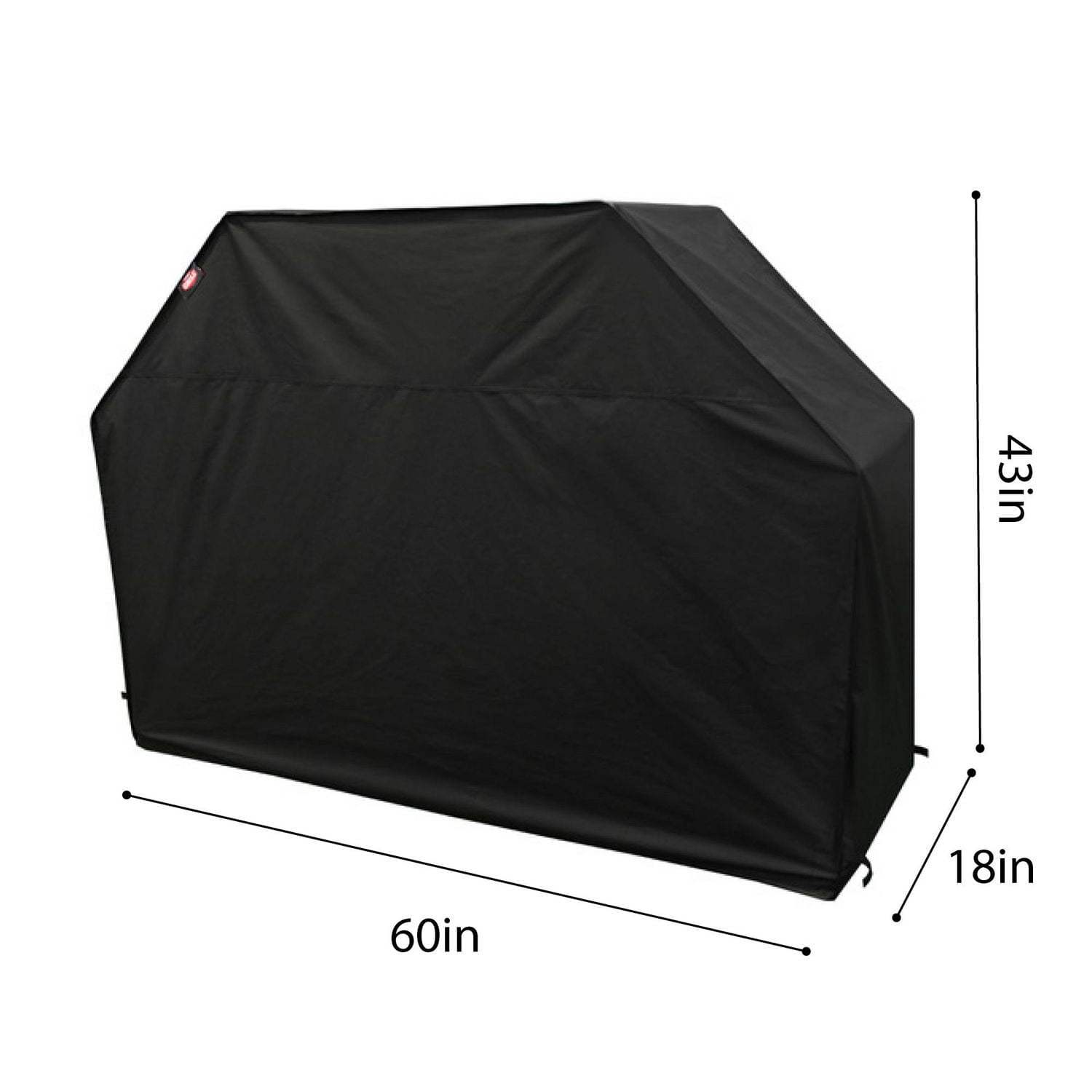 Expert Grill 60” Grill Cover, Abrasion & Water Resistant Black Polyethylene, Year Round Protection from Rain, Snow, Sun and Dust with Durable material., 60 INCH GRILL COVER