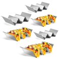 thumbnail image 1 of Soportes para tacos Ugagaf de acero inoxidable, juego de 6, aptos para horno, 1 of 6