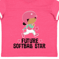 thumbnail image 4 of Inktastic Future Softball Star Cute Girls Girls Toddler T-Shirt, 4 of 5