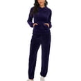 thumbnail image 2 of FUTATA Jogging Suits Sets for Women Velour Tracksuit Sets Hoodie Activewear Set 2 Piece Sweatshirt & Sweatpants Set, 2 of 6