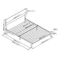 thumbnail image 5 of Metal Platform Bed Frame with Wood Headboard and Footboard, Heavy Duty Mattress Foundation with Slat Support, Easy Assembly, Noise-Free, No Box Spring Needed, Twin, 5 of 5
