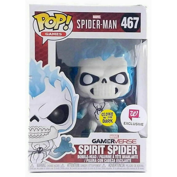 Funko Pop Games Marvel Spiderman Spirit Spider #467 [Glows in the Dark]