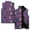 Purple, variant on Ladies' Casual Fashion Sleeveless Christmas Printed Cotton Vest Jacket, Black, Size L