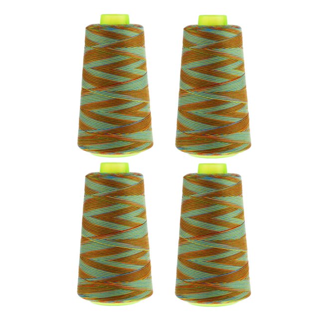 4x Punto de Cruz de Poliéster para La de Coser a Mano Accesorios de Costura Duraderos Macarena Hilo de coser de poliéster