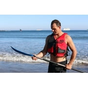 FLUID Adult Paddling Life Jacket and Vest, Unisex, Dual Size L/XL, Red