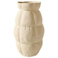thumbnail image 2 of GROWTH TANK Ceramic Vase Flower Container Decorative Vase for Office Dining Table Decoration Beige, 2 of 9