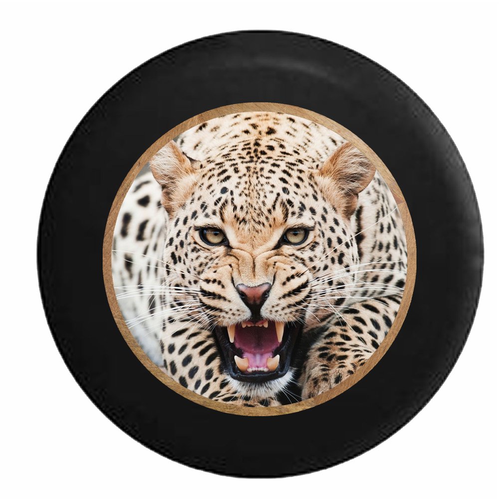 Leopard Cheetah Growling in the Jungle Big Cat Jeep RV Camper Spare ...