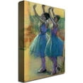 thumbnail image 2 of Trademark Fine Art "Two Blue Dancers" Canvas Wall Art by Edgar Degas, 2 of 2
