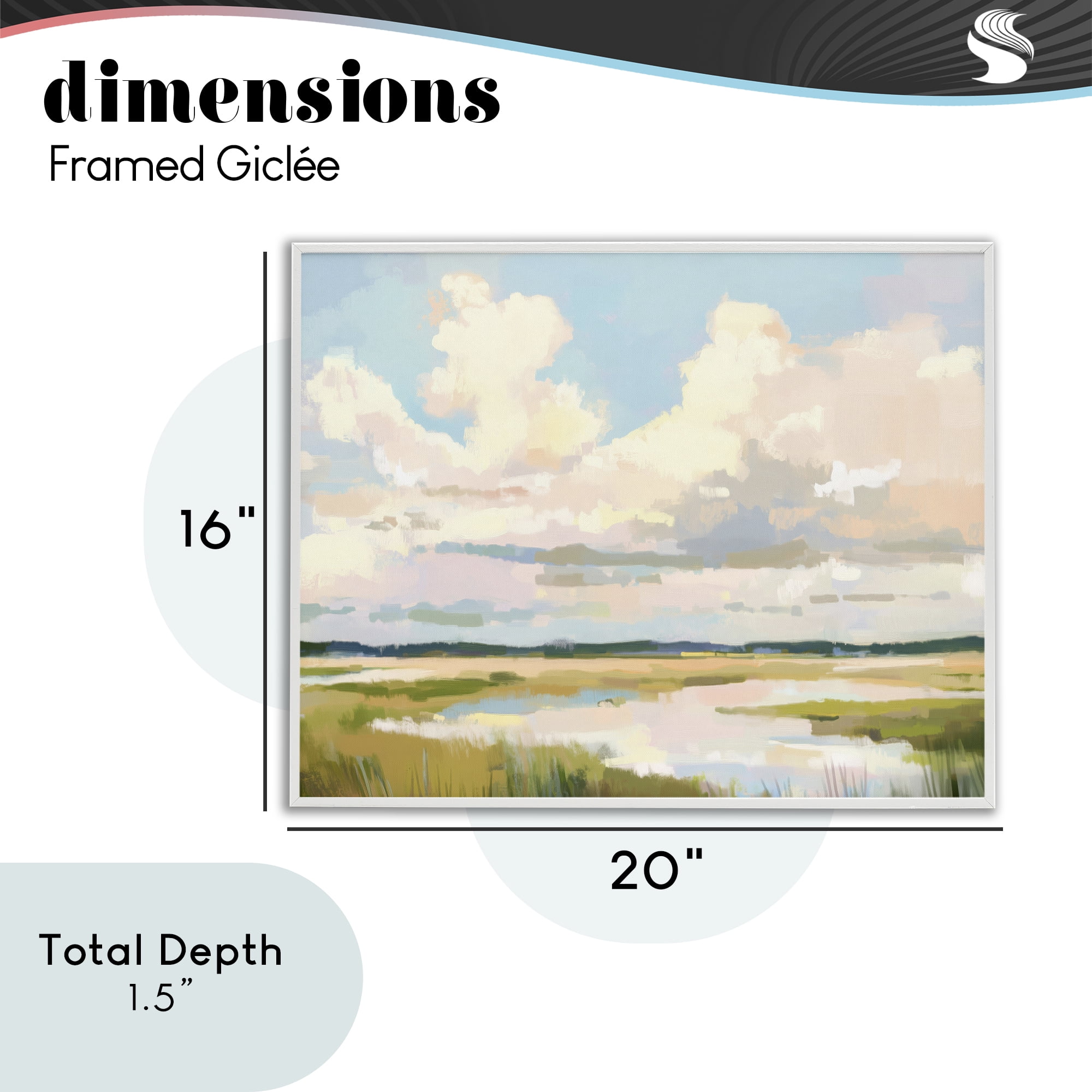 Stupell Industries Lowcountry Marsh at Dawn White Framed Giclee Art, design by LSR Design Studio