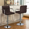 thumbnail image 6 of Renwick Bar Stool with Adjustable Height and Armrests, Set of 2, Espresso, 6 of 9