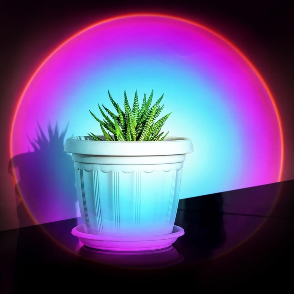 Sunset Project Light, 180 Degrees Rotating Rainbow Lamp USB Charging