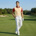 thumbnail image 5 of Inglocry Men's Polo Shirts Short Sleeve Golf Quick Dry Collared Moisture Wicking Athletic Performance Polo Shirt 2026 Khaki M, 5 of 8