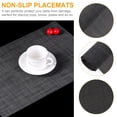 thumbnail image 5 of 6pcs Non-slip PVC Placemats for Home with Black Color and Smooth Surface Safe and Heat Resistant, 5 of 6