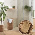 thumbnail image 2 of Casafield Round Laundry Hamper with Lid and Removable Liner Bag - Cinnamon Brown, Woven Water Hyacinth Laundry Basket for Clothes, 2 of 7