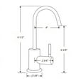 thumbnail image 2 of Point of Use Cold Water Drinking Faucet with Gooseneck Swivel Spout - Brushed Nickel, 2 of 2