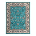 thumbnail image 3 of Unique Loom Medina Collection Area Rug - Hijaz (7' 10" x 10' 4" Rectangle Arctic Aqua Blue/Black), 3 of 7