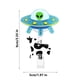 thumbnail image 2 of Portacredencial Retráctil Con Forma De Vaca Abducida Por OVNI, Original Portaidentificación Con Temática Alienígena, Divertido Accesorio Para Eventos, Clip Seguro Con Detalle Brillante, 2 of 9