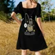 thumbnail image 5 of Astronauta pescando para Cardano ADA Vestido sin mangas Vestido para embarazadas ropa de mujer tendencia Ropa de mujer Vestido, 5 of 7