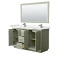 thumbnail image 4 of Wyndham Collection WCF414160DKGWQUNSM58 Strada 60" Free Standing Double Basin Vanity Set -, 4 of 7