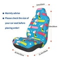 thumbnail image 3 of Wukai Color Dachshund Dog Full Set Car Seat Covers with Soft Padding Universal Auto Front Seats Protector and Cushion Mat, 3 of 5
