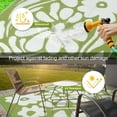thumbnail image 5 of Moynesa 5'x8' Outdoor Rugs Waterproof, Plastic Straw RV Rugs for Outside, Large Portable RV Outdoor Rugs for Camping, Reversible Flower Picnic Mat for Camper Garden Tent, 5 of 7