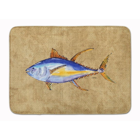 Carolines Treasures 8817RUG Tuna Fish Machine Washable Memory Foam Mat