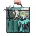 thumbnail image 3 of Foldable Garden Cart Tool Storage Bag Outdoor Work Portable Pouch Organizer,3 colors 12.2 * 11.8inches, 3 of 5