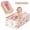 Pink, variant on DAEX Portable Foldable Baby Bathtub, Collapsible Infant & Toddler Bath Tub with Cute Animal Print, Pink, 31.5 x 17.7 x 9.8 Inch