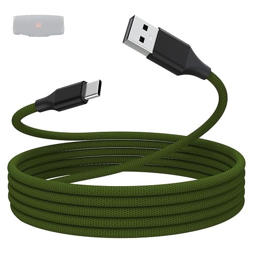USB-C Charger Cable Compatible with JBL Charge 4/5/6,Flip5/6/7,Pulse 4/6,Clip 4/5,JRPOP Wireless Bluetooth Earphones Speakers(Green)