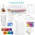 thumbnail image 2 of CraftBud DIY Tie Dye Kit for Kids, Adults, Large Groups – 18 Colors - Includes 1 Tote Bag, 18 Bottles, 120 Rubber Bands, 1 Guide Book, 2 of 8