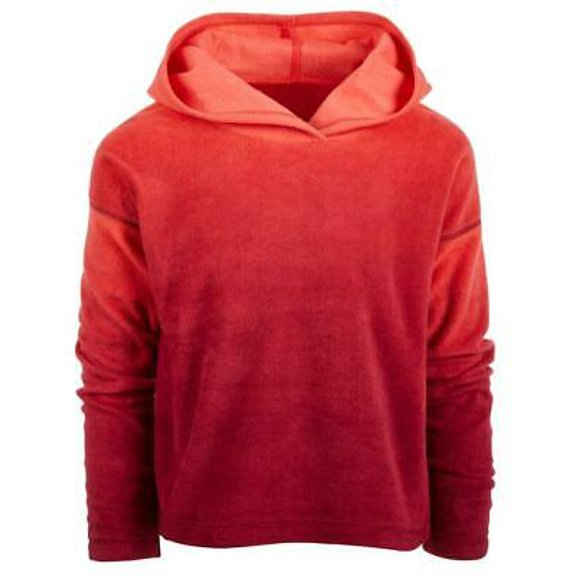 Ideology Big Girls Red Fleece Ombre Long Sleeve Pullover Hoodie Size 6