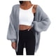 thumbnail image 2 of Puntoco Chaqueta De Mujer Cárdigan con Capucha para Mujer Chaqueta De Suéter De Punto Grueso Abrigo Grande Liquidación De Navidad Puntoco Puntoco-2501, 2 of 7