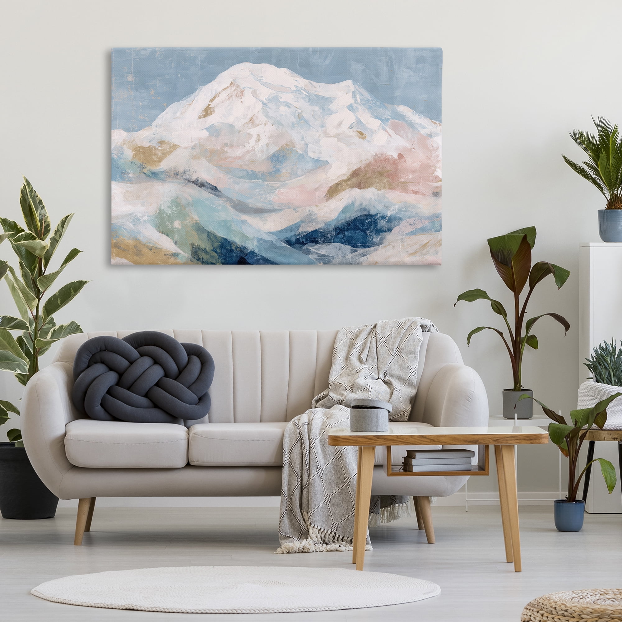 Stupell Industries Icy Mountain Range at Dusk Canvas Wall Art, design by Chromatic Storm Studio