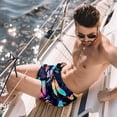 thumbnail image 2 of luoweisi Men's Beach Shorts Quick Dry Swim Trunks with Mesh Lining Dragonfly M, 2 of 5