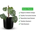 thumbnail image 4 of Maceta Cilindro Barro Loza 20.32 cm negro Elly Decor terracottacl, 4 of 7