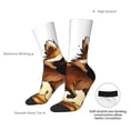 thumbnail image 4 of Bingfone Compression Socks for Women and Men Long Socks for Running Athletic Cycling Nurse- Autumn Raccoon In Forest, 4 of 6