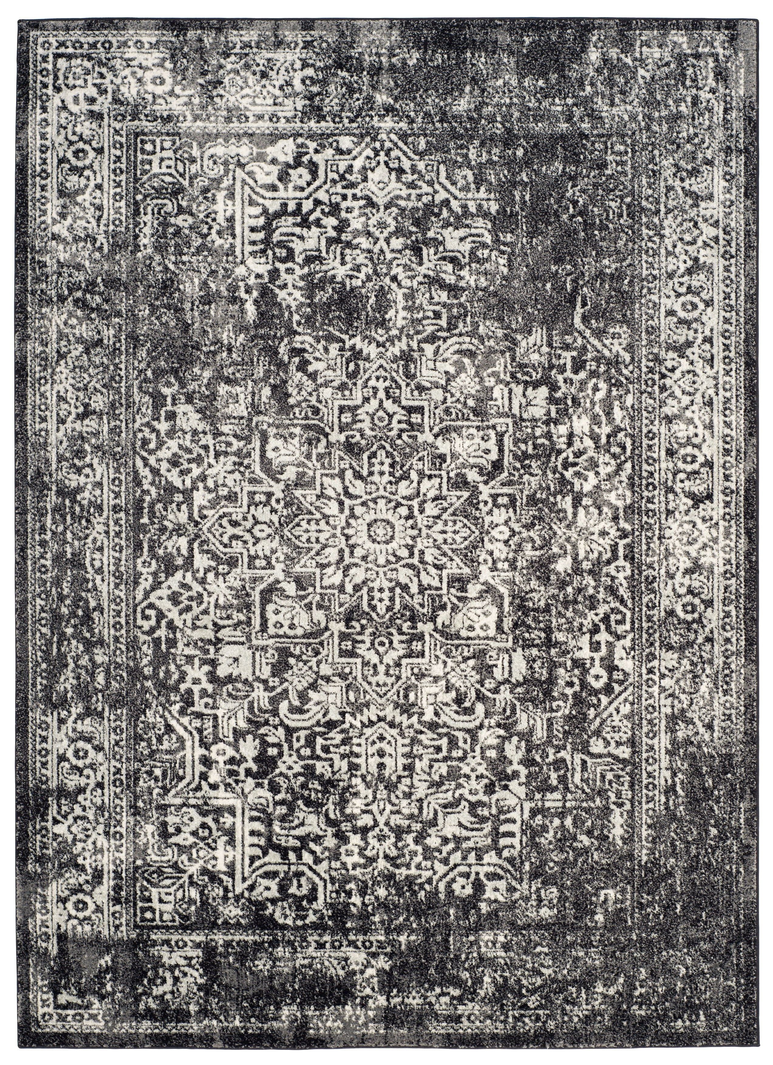 Safavieh Evoke Trena Floral Area Rug, Black/Gray, 6' x 8'