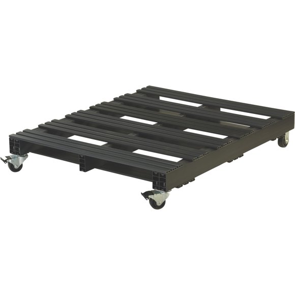 Jifram Extrusions, Inc Jifram 05000202 48-Inch x 40-Inch Recycled Plastic Pallet with Casters and a 1,500 Pound Weight Capacity