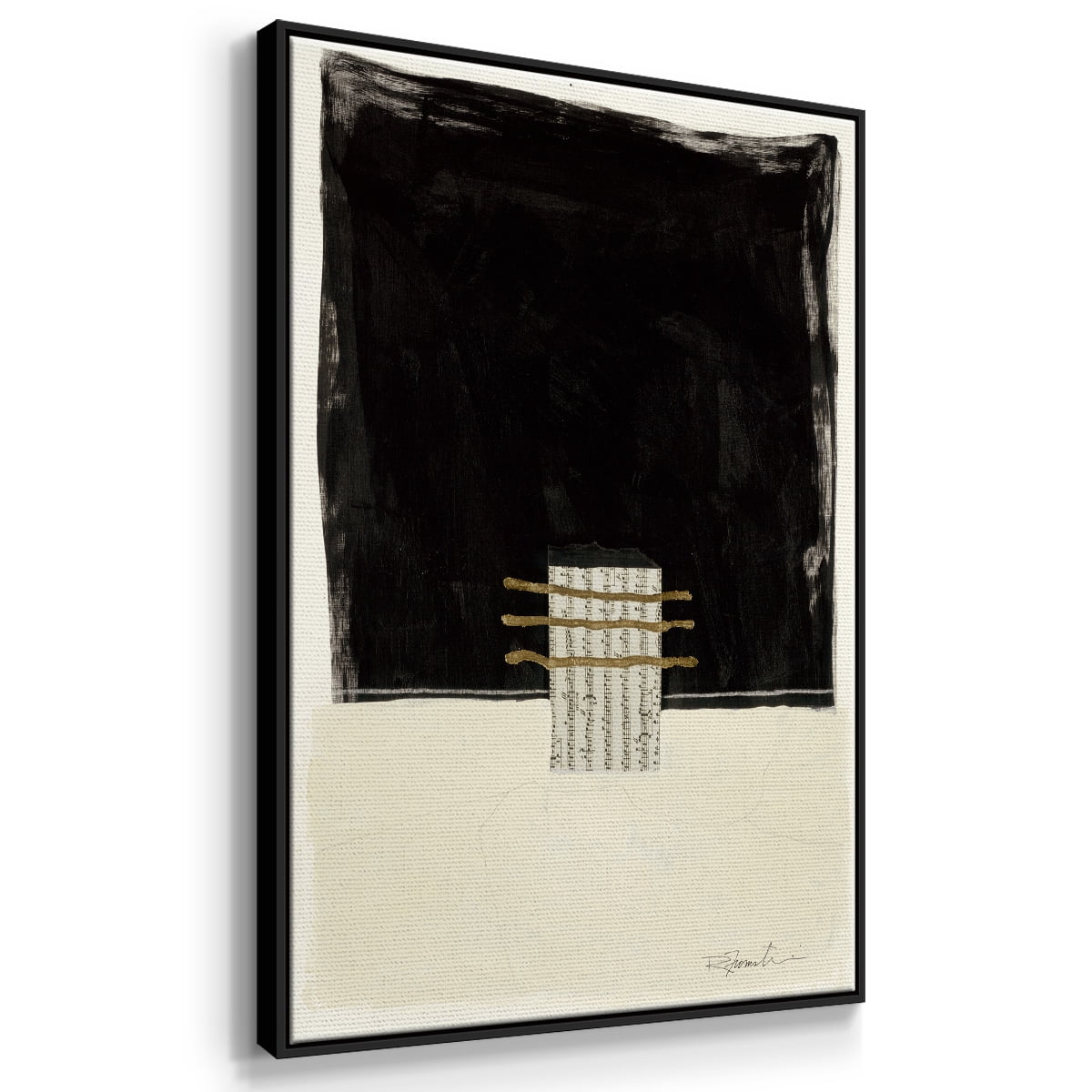 Standing Strong IV Framed Premium Gallery Wrapped Canvas - Ready to Hang - 17 x 25 - Black Floating Frame