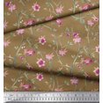 thumbnail image 2 of Soimoi Rayon Fabric Leaves & Lily Floral Print Fabric by the Yard 56 Inch Wide, 2 of 6