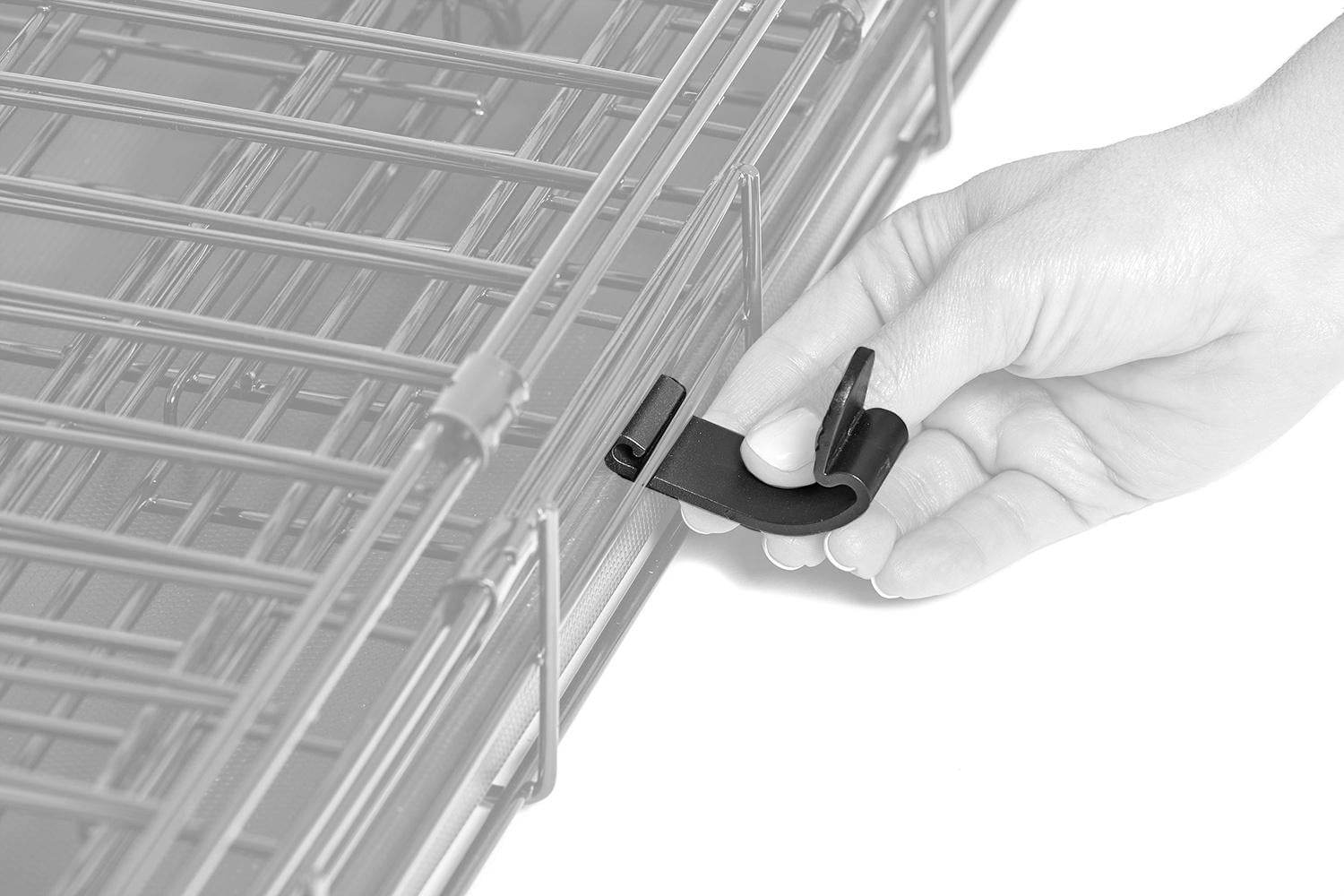 MidWest Homes For Pets Replacement Dog Crate Lock Latch, Plastic, Black, LATCHPL-1