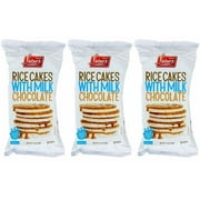 Lieber's Rice Cakes Coated in Milk Chocolate - Rice Cakes - Kosher Certified (3-Pack)