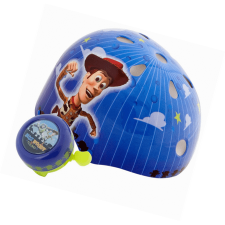 Disney Pixar Toy Story Child Helmet Value Pack Includes Bonus Bell Ages 5+