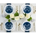 thumbnail image 3 of VeZee 10 Piece Navy Tulip Round 7.5 inches Salad/Dessert Plastic Plates for Elegant Parties, Weddings & All Occasions, 3 of 3
