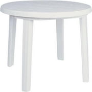 Siesta ISP125-WHI 35.5 in. Ronda Resin Round Dining Table  White