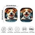 thumbnail image 4 of KUIFORTI Cute Dog Windshield Sun Shade 2-Piece Foldable Car Front Window Sunshade, Automotive Window Sunshades UV Ray Reflector Visor Shield Cover, 4 of 5