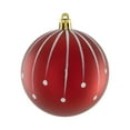 thumbnail image 5 of Northlight Matte Glittered Shatterproof Christmas Ball Ornaments - 3" (76mm) - 60ct, 5 of 8
