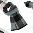 thumbnail image 5 of Bufanda larga y suave de invierno para hombre, bufanda con borlas a cuadros, bufandas clásicas suaves para clima frío, bufanda tipo manta navideña, regalos, 5 of 5