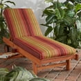 thumbnail image 5 of Greendale Home Fashions 73'' x 23'' Outdoor Chaise Lounge Cushion, Kinnabari Stripe, 5 of 8